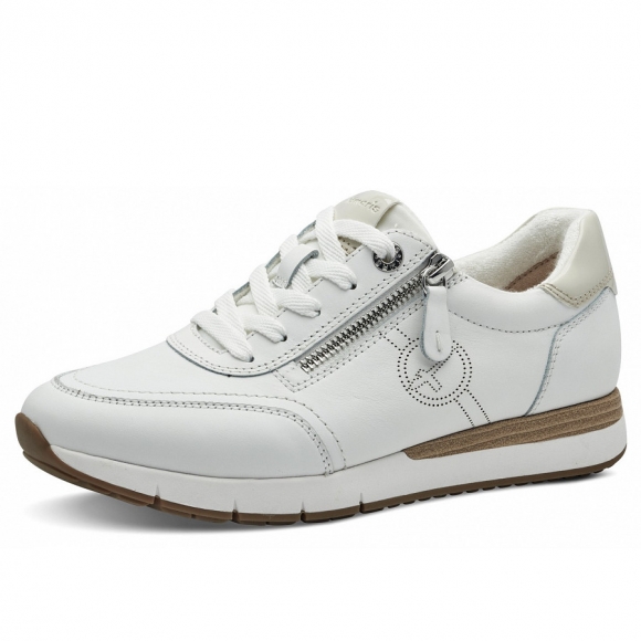 Tamaris Comfort Weite G1/2 sportlicher Schnürer in weiss