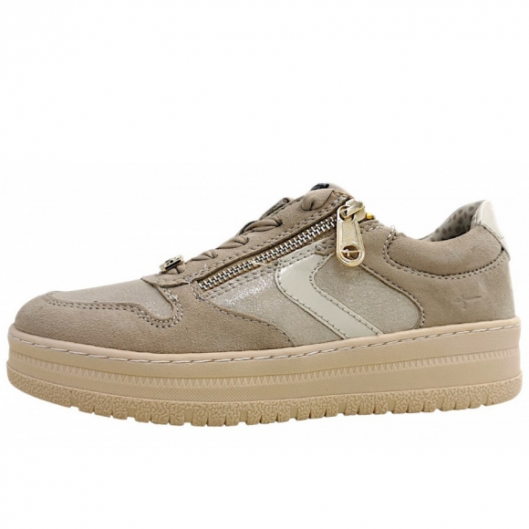 Tamaris Comfort sportlicher Schnürer in beige comb 490