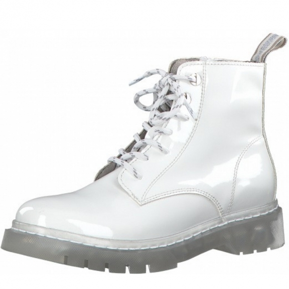 Tamaris Schnürstiefel in weiß