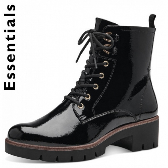 Tamaris stiefel Schnürstiefel in schwarz