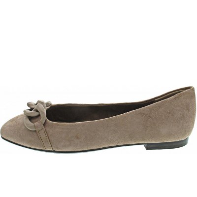 Tamaris Ballerina in TAUPE SUEDE Tamaris Ballerina in TAUPE SUEDE