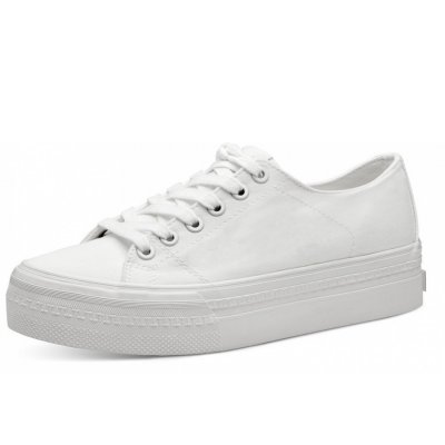 Tamaris Leinenschuh in weiss uni