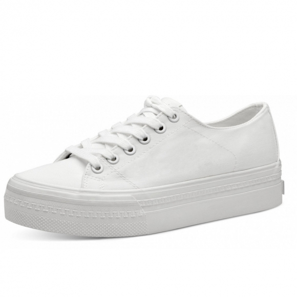Tamaris Leinenschuh in weiss uni