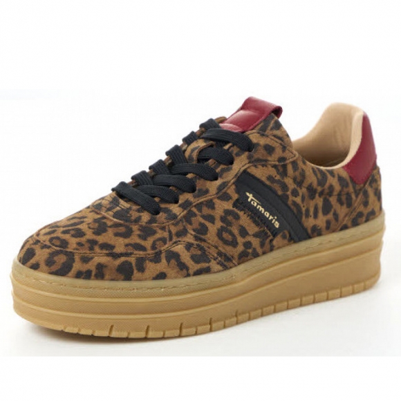 Tamaris schn?rermodel 2377343 Sneaker in braun-kombiniert
