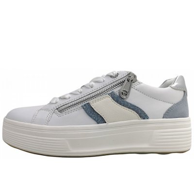 Tamaris Comfort Schnürer in denim/white 840