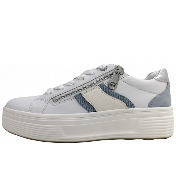 Tamaris Comfort Schnürer in denim/white 840