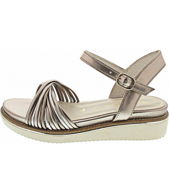 Tamaris Sandale in bronce comb