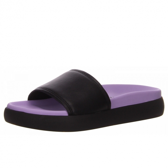 Tamaris pantolette Pantolette in schwarz kombi.