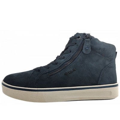 Tamaris Comfort Schnürer in navy suede 806