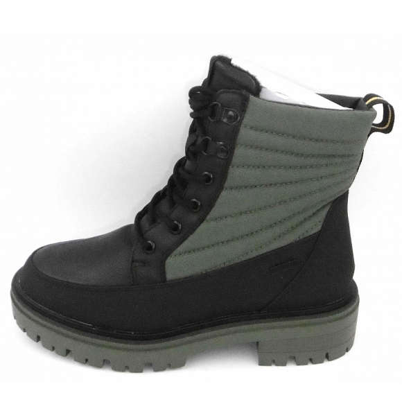 Tamaris 1-1-26278-29 black / olive Stiefel in schwarz-kombiniert