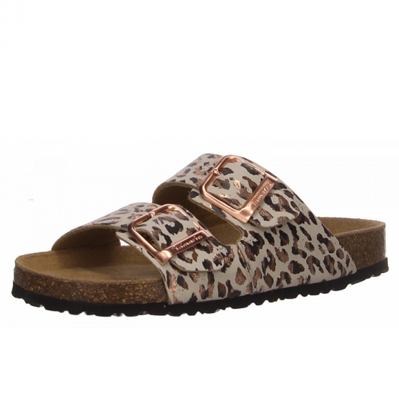 Tamaris pantolette Pantolette in beige kombi.
