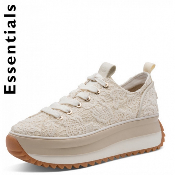Tamaris schnürer Sneaker in beige