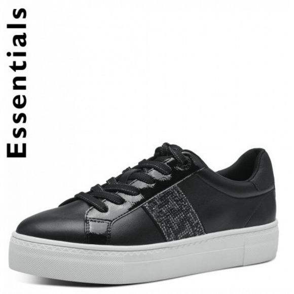 Tamaris schnürer Sneaker in schwarz