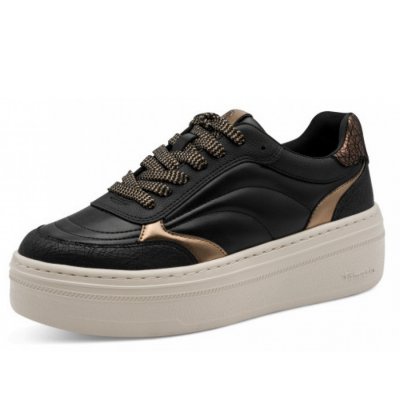 Tamaris schnürer Sneaker in schwarz