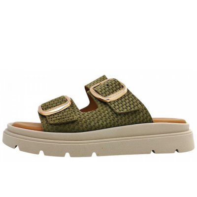 Tamaris Pantolette in Olive Struct. 712