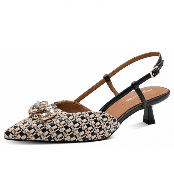 Tamaris Slingpumps in black kombi