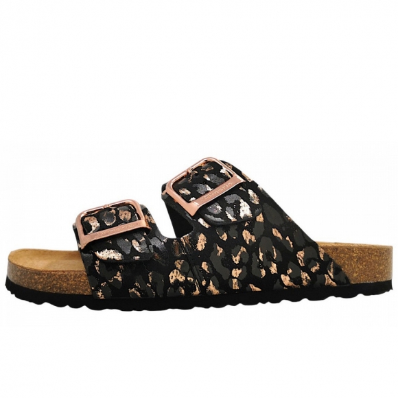 Tamaris Pantolette in Black/Leo 090