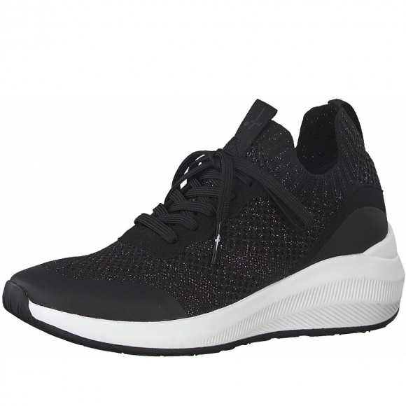 Tamaris Fashletiks Sneaker in schwarz silber