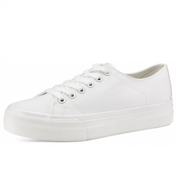 Tamaris Leinenschuh in weiss uni