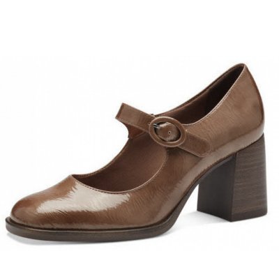 Tamaris slipper Pumps in dunkelbeige