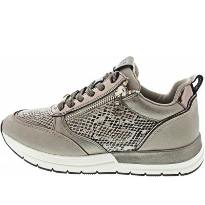 Tamaris Sneaker low in TAUPE/SNAKE