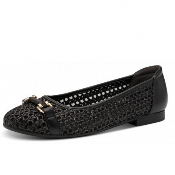 Tamaris ballerina Ballerinas in schwarz