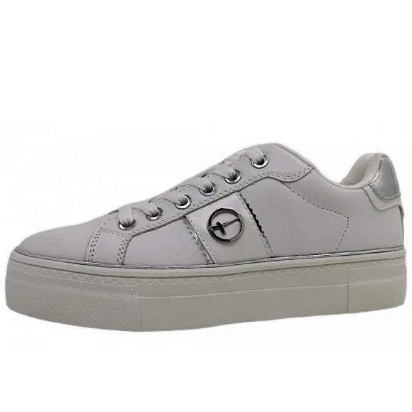 Tamaris sportlicher Schnürer in 171 white/silver