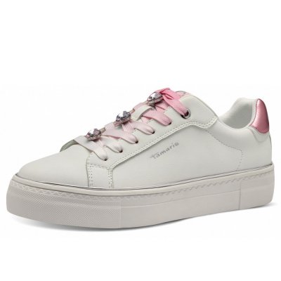 Tamaris Sneaker in white pink