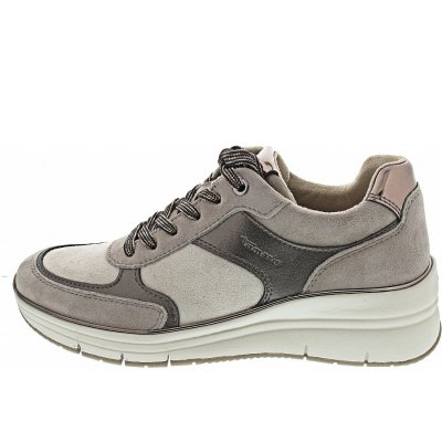Tamaris Sneaker low in taupe comb