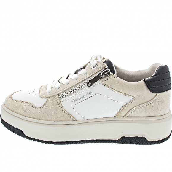 Tamaris Sneaker low in offwhite comb