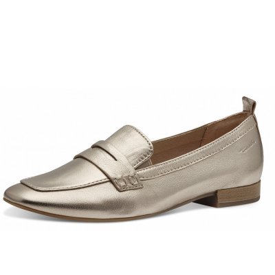 Tamaris Comfort Weite H Slipper in lt. gold metalic