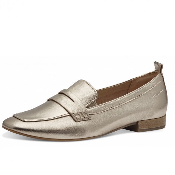 Tamaris Comfort Weite H Slipper in lt. gold metalic