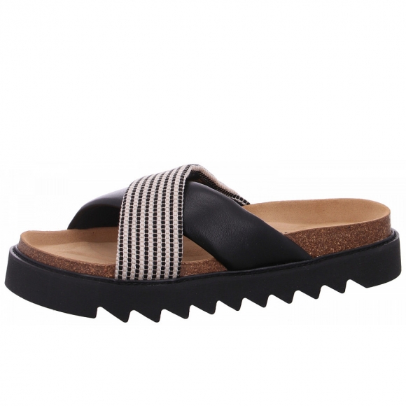 Tamaris Pantolette in 098 blk comb