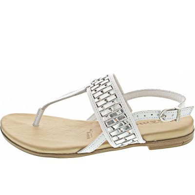 Tamaris Sandalette in white-silver