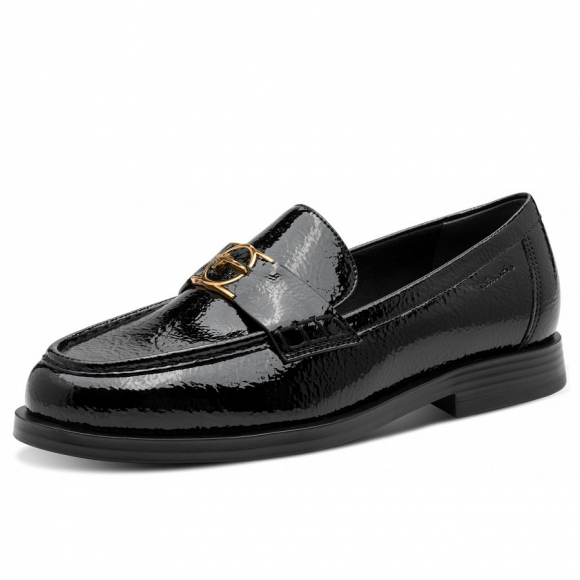 Tamaris Slipper in black lack