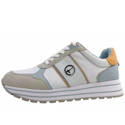 Tamaris sportlicher Schnürer in lt. blue comb 895