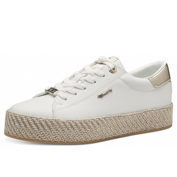 Tamaris Sneaker in weiss gold