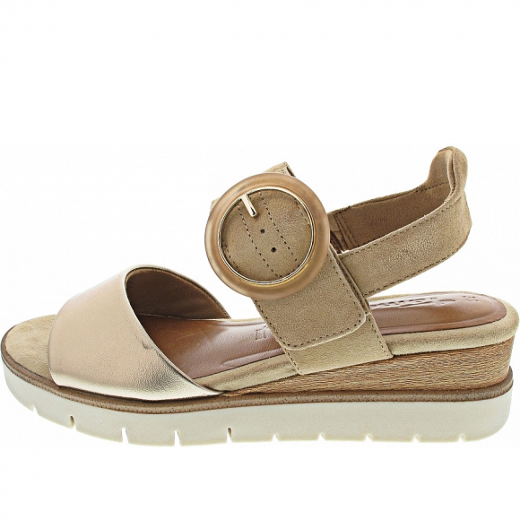Tamaris Sandalette in TAN COMB
