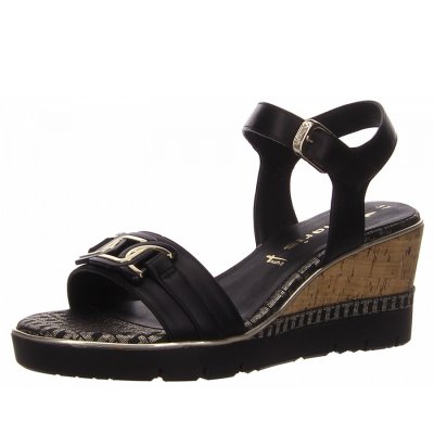Tamaris sandalette Sandalette in schwarz