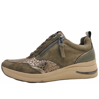 Tamaris Comfort sportlicher Schnürer in 341- Taupe