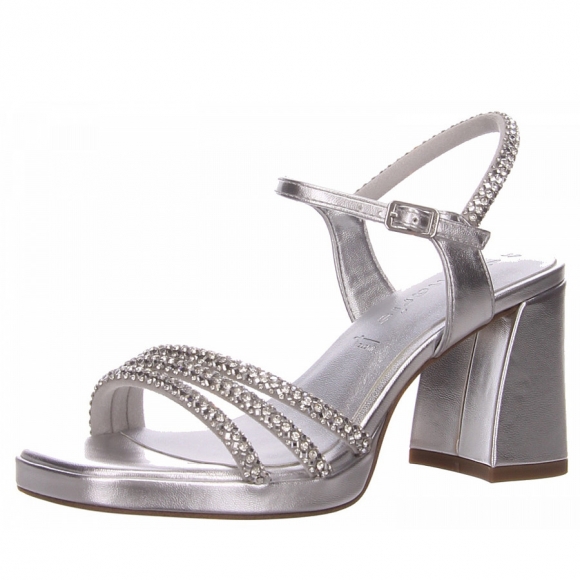 Tamaris sandalette Pumps in silber, platin