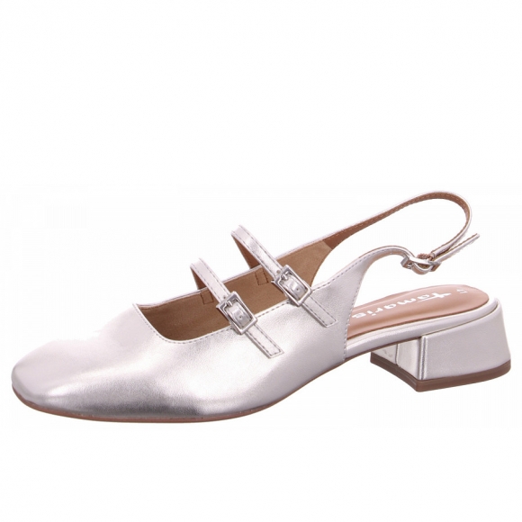 Tamaris Sling Sandalette in 957 platinum