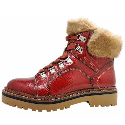 Tamaris Schnürstiefel in Red Patent 524