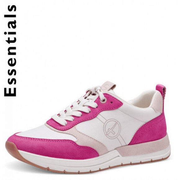 Tamaris Sneaker in weiß-pink