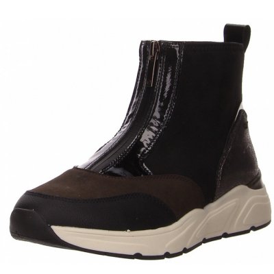 Tamaris stiefel Stiefelette in schwarz kombi.