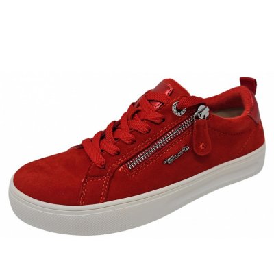 Tamaris Comfort Weite G1/2 sportlicher Schnürer in red