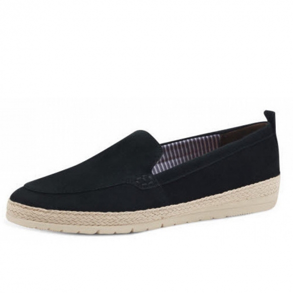 Tamaris slippermodel 2465144 Slipper in dunkelblau