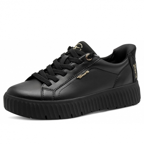 Tamaris Comfort Weite H sportlicher Schnürer in black
