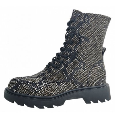 Tamaris Schnürstiefel in black snake 073