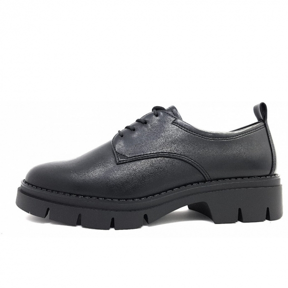 Tamaris eleganter Schnürer in 020 Black Matt